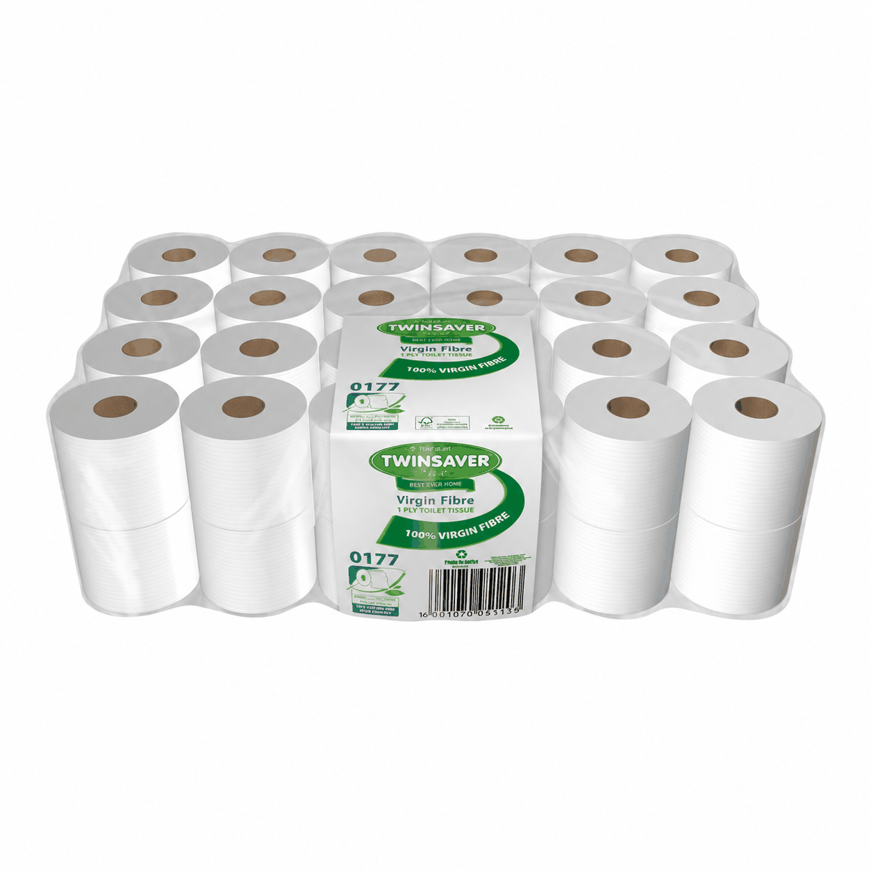 0177 - Virgin Toilet Paper - 1x48 (500 sheets)