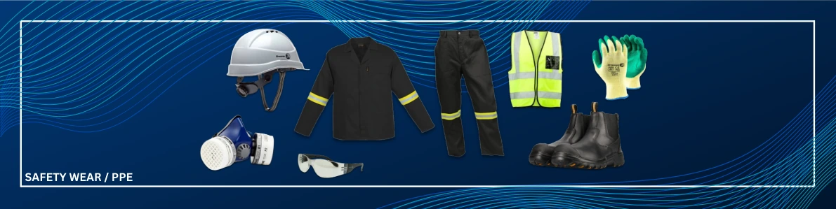 Protective clothing and safety wear banner