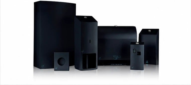 Graphite Black Steel dispenser range