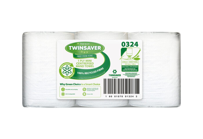 0324 - 1 Ply Mini Centrefeed Hand Towel