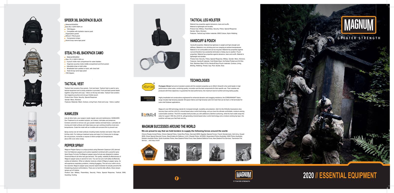 Magnum safety footwear catalogue cover