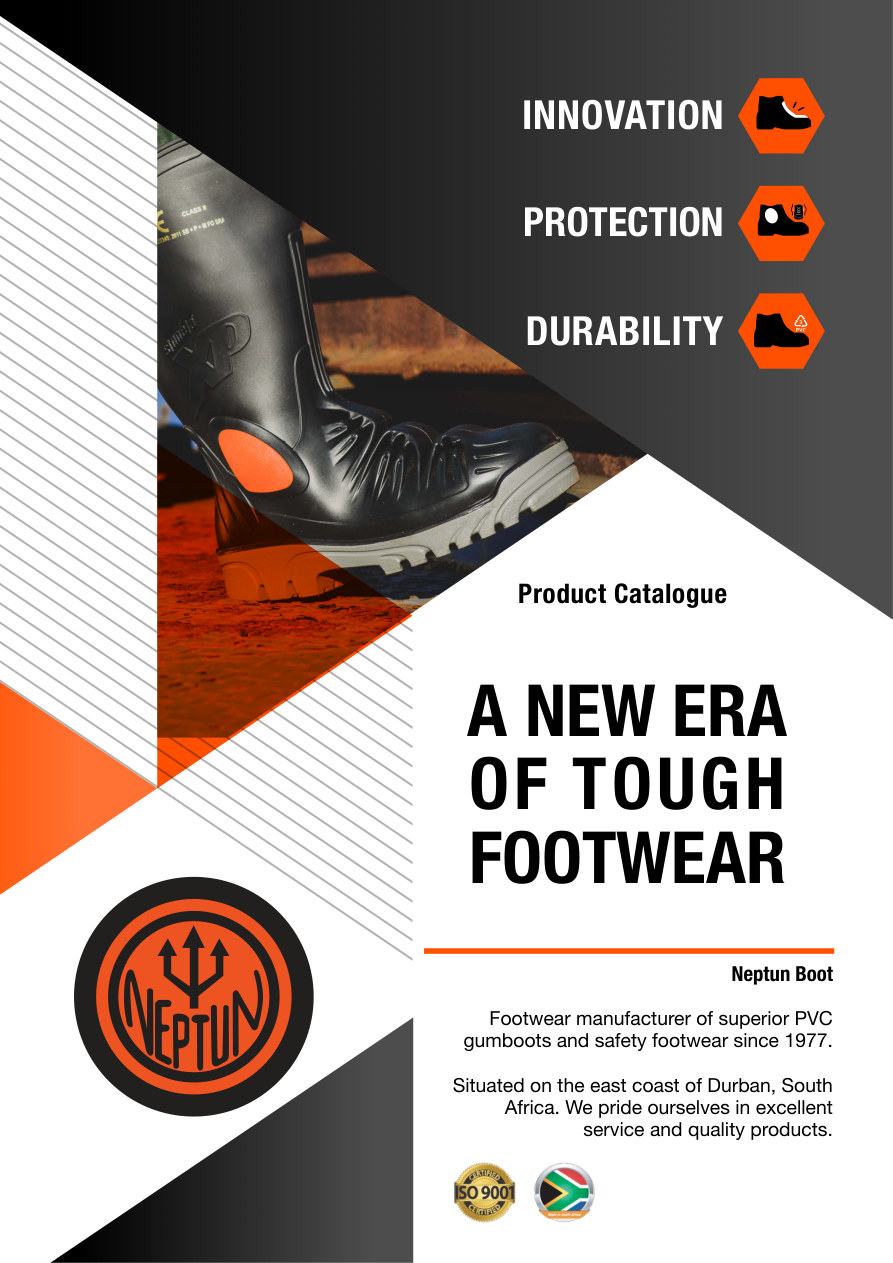 Neptun safety footwear catalogue cover